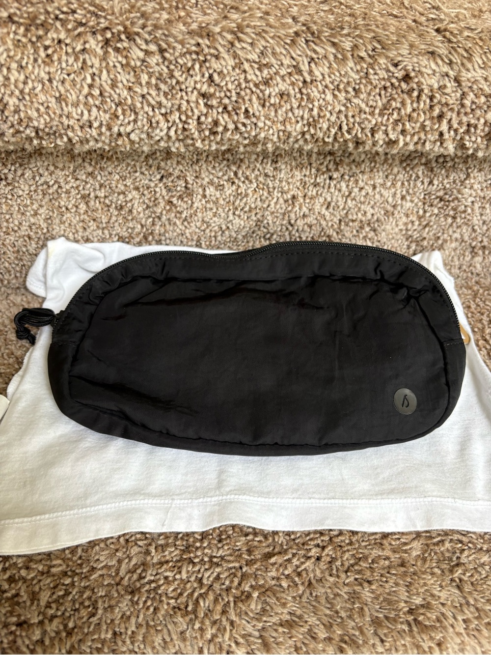 Allbirds Unisex Black Travel Pouch / Fanny Pack Organizer